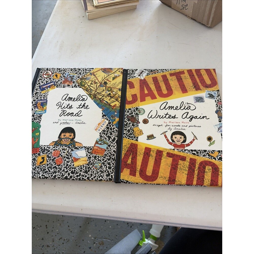 VINTAGE 1996-1997 AMELIA’S Notebooks LOT OF 2 MARISSA MOSS Amelia Writes Again